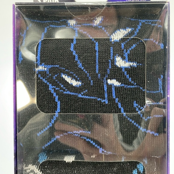 BLACK PANTHER 3 Pair Men’s Crew Socks‎ Shoe Size 8-12 - New in retail packaging - Picture 6 of 8